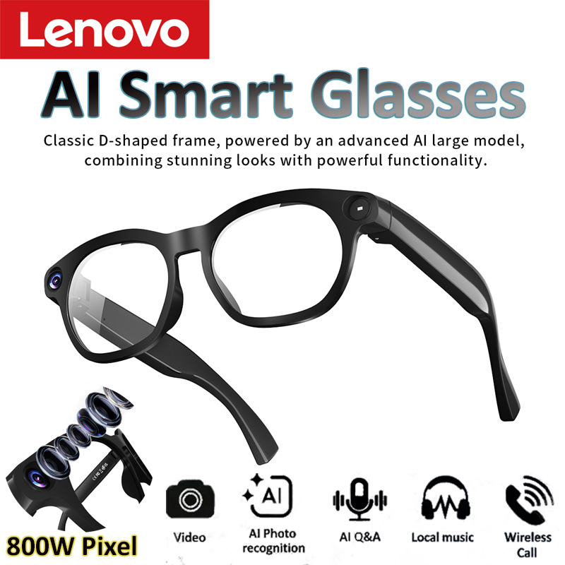 Smart Home Ai - Lenovo AI Smart Glasses 8MP HD