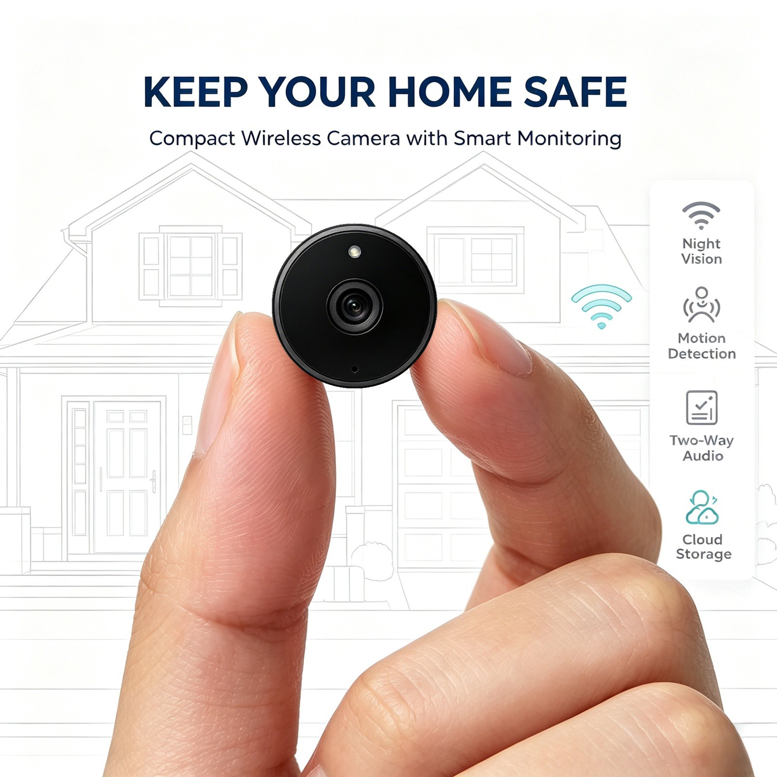 Smart Home Devices Images - WQ28 WIFI Smart Surveillance Monitor Real‑Time