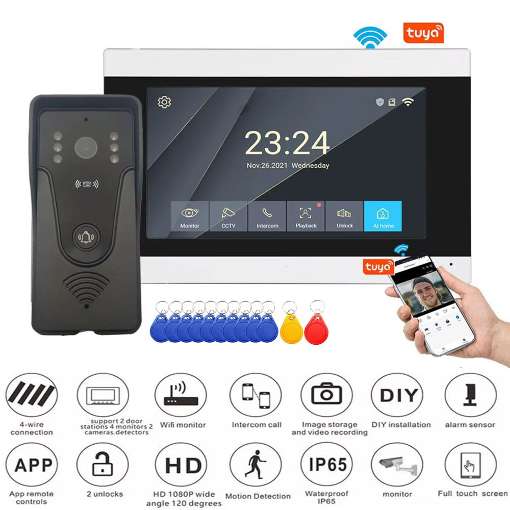 Smart Home Video Doorphone Ezviz - Tuya 1080P 7 Inch Color Touch