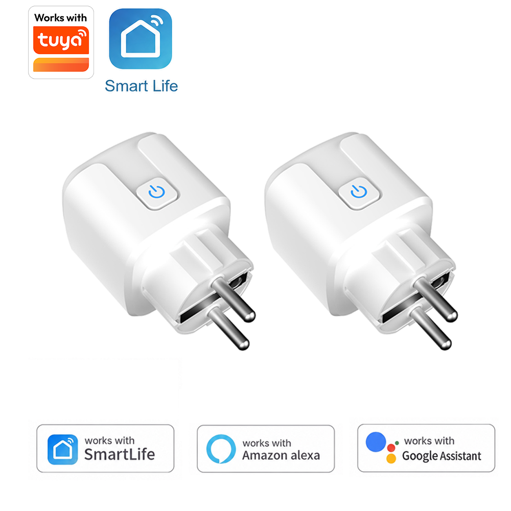 Smart Home Energy Monitor - Tuya EU Smart Plug Supports Wi-Fi,