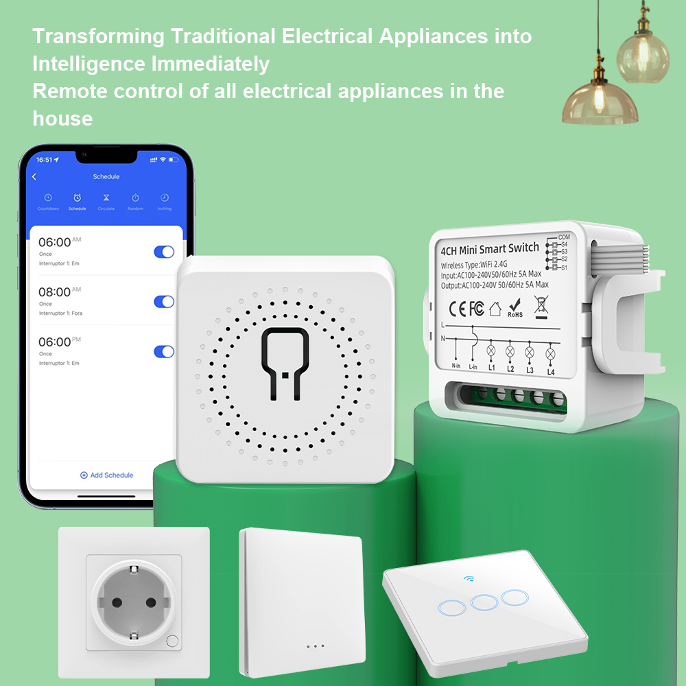 Tuya WiFi Smart Switch 1/2/3/4 - Smart Home Google Assistant review and price
