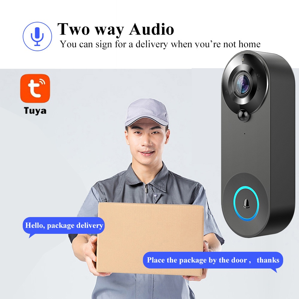 Tuya 1080P Wireless WIFI Doorb - Smart Home Video Doorphone Ezviz review and price