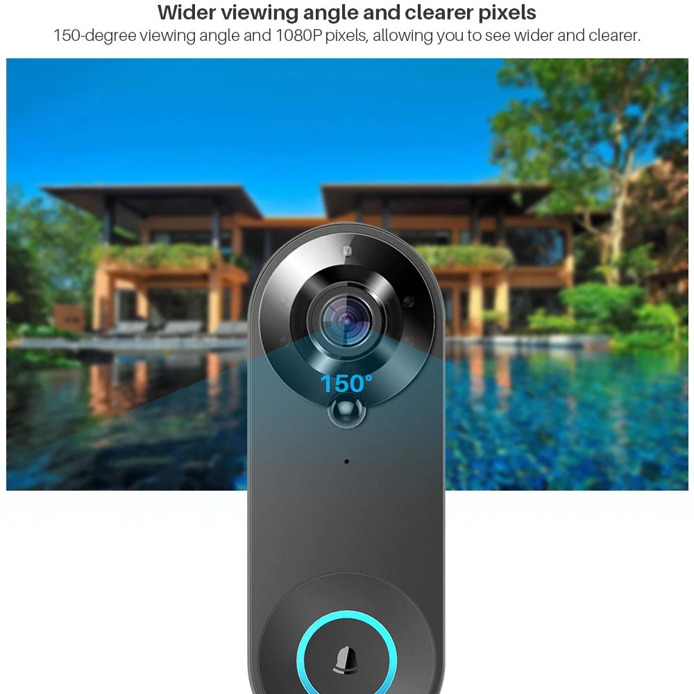 Tuya 1080P Wireless WIFI Doorb - Smart Home Video Doorphone Ezviz review and price