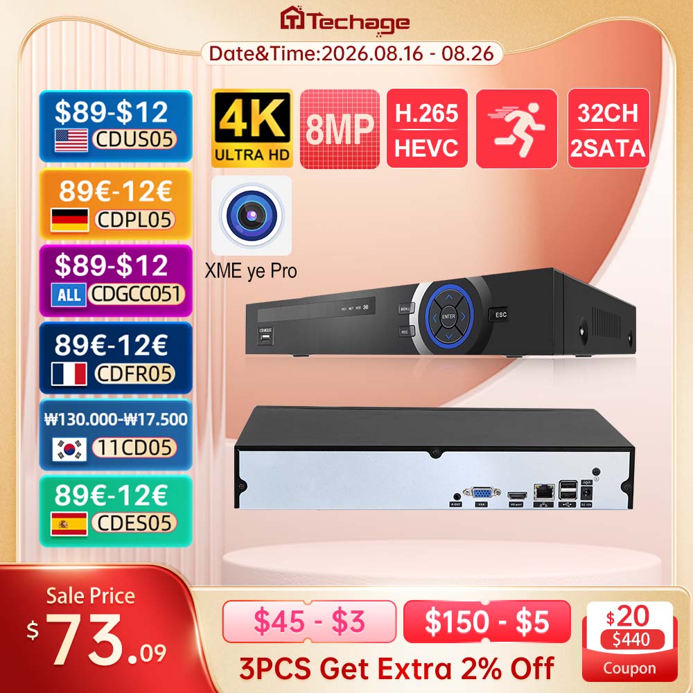 Techage UHD H.265 36CH NVR Net - Security Ip Camera review and price
