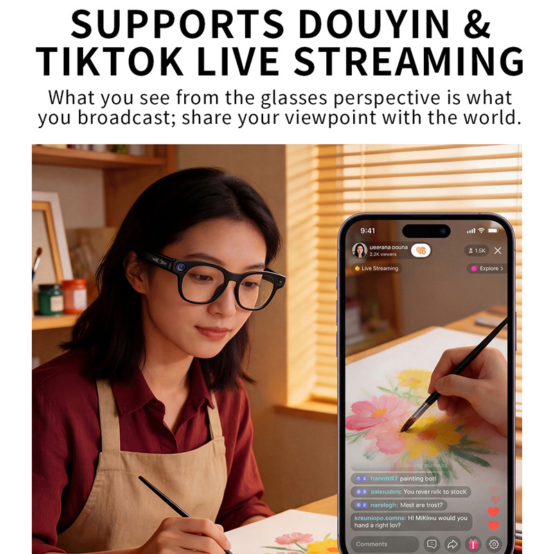Lenovo AI Smart Glasses 8MP HD - Smart Home Ai review and price