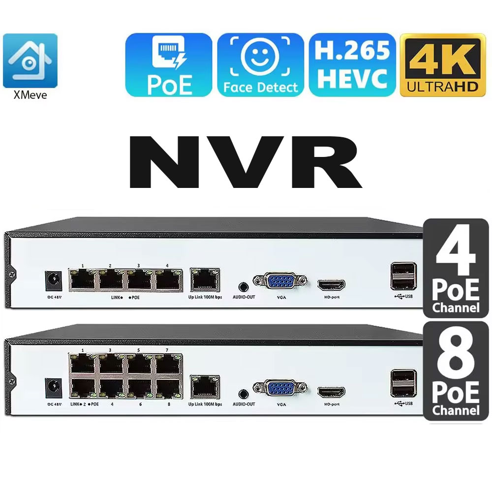 4CH 8CH 48v POE 4K NVR Onvif H - Security Ip Camera review and price