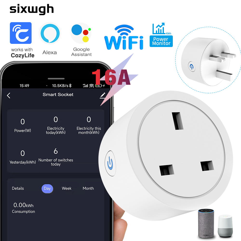 WiFi Smart Socket 16A UK Plug  - Smart Home Energy App review and price