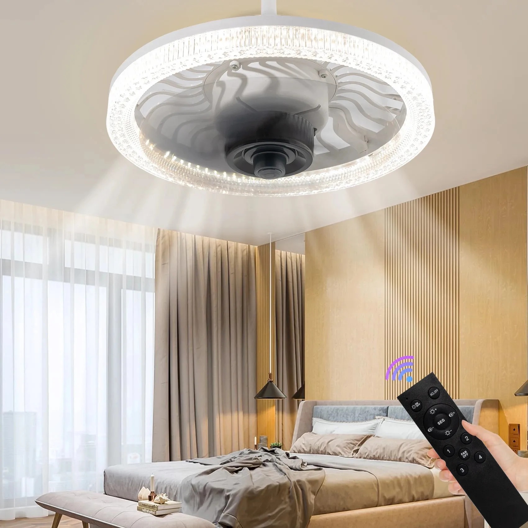 Smart LED Ceiling Fan Light wi - Smart Ceiling Fan review and price