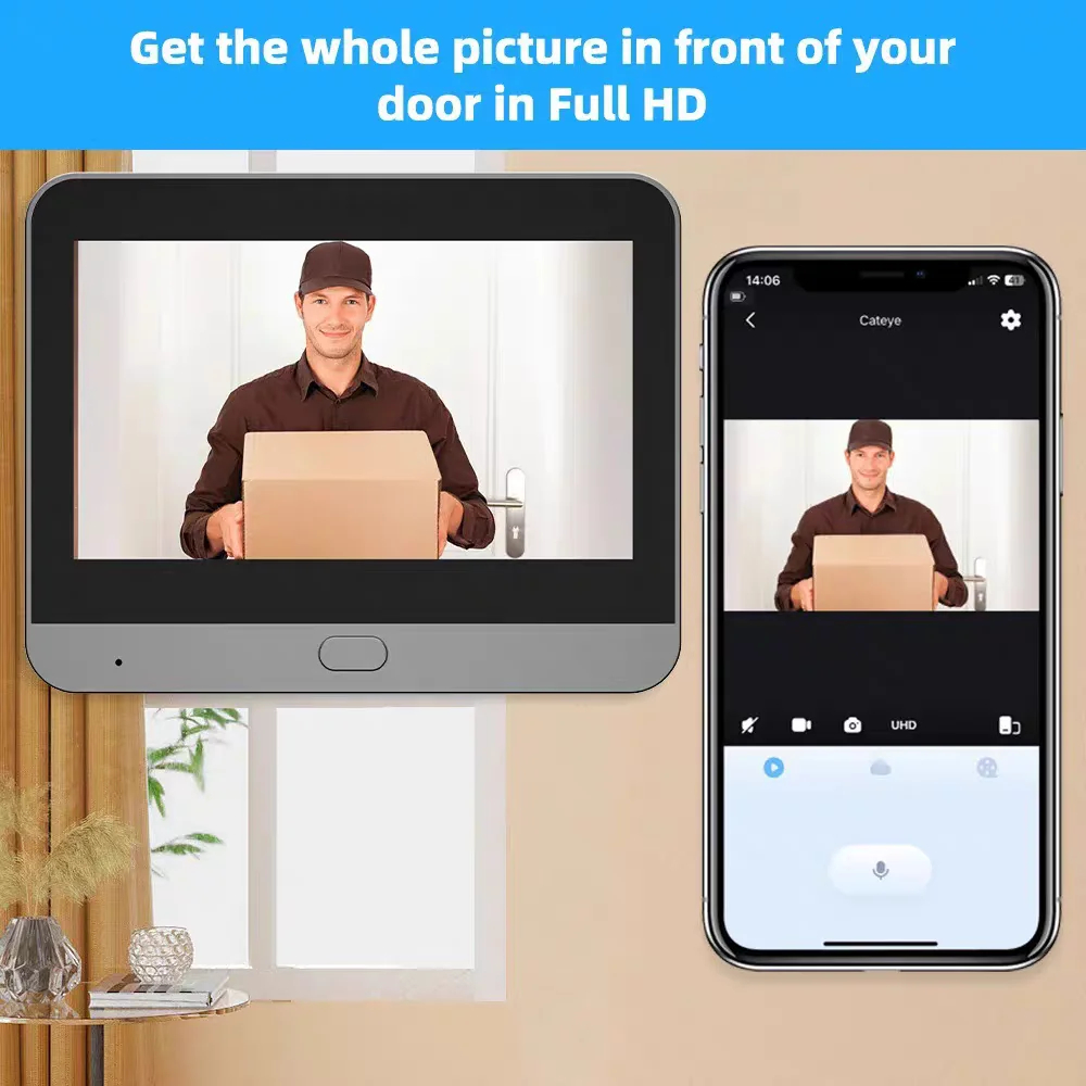 Tuya Smart 5MP Peephole Door C - Smart Home Video Doorphone Ezviz review and price