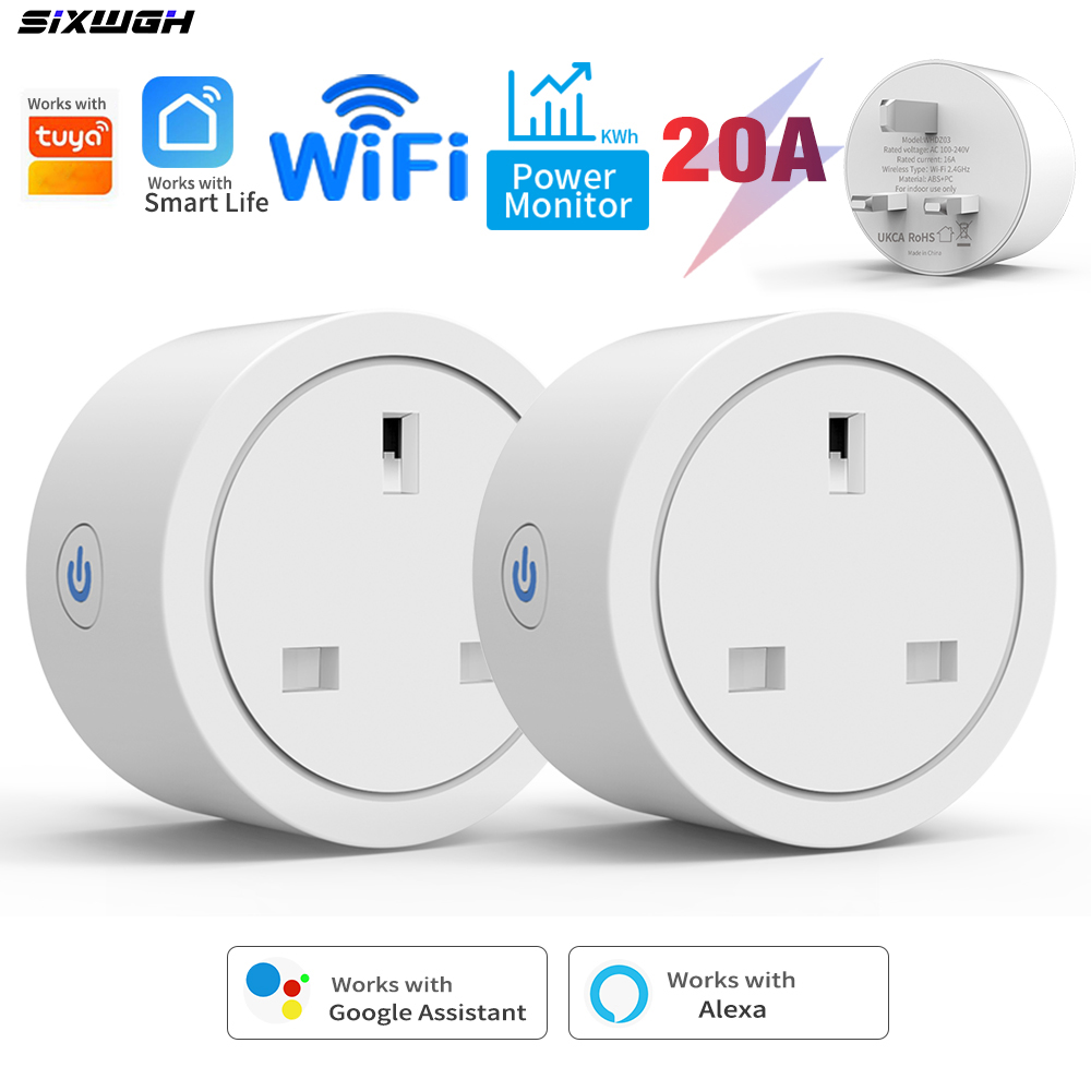 20A Tuya WiFi Smart UK Plug So - Smart Home Energy App review and price