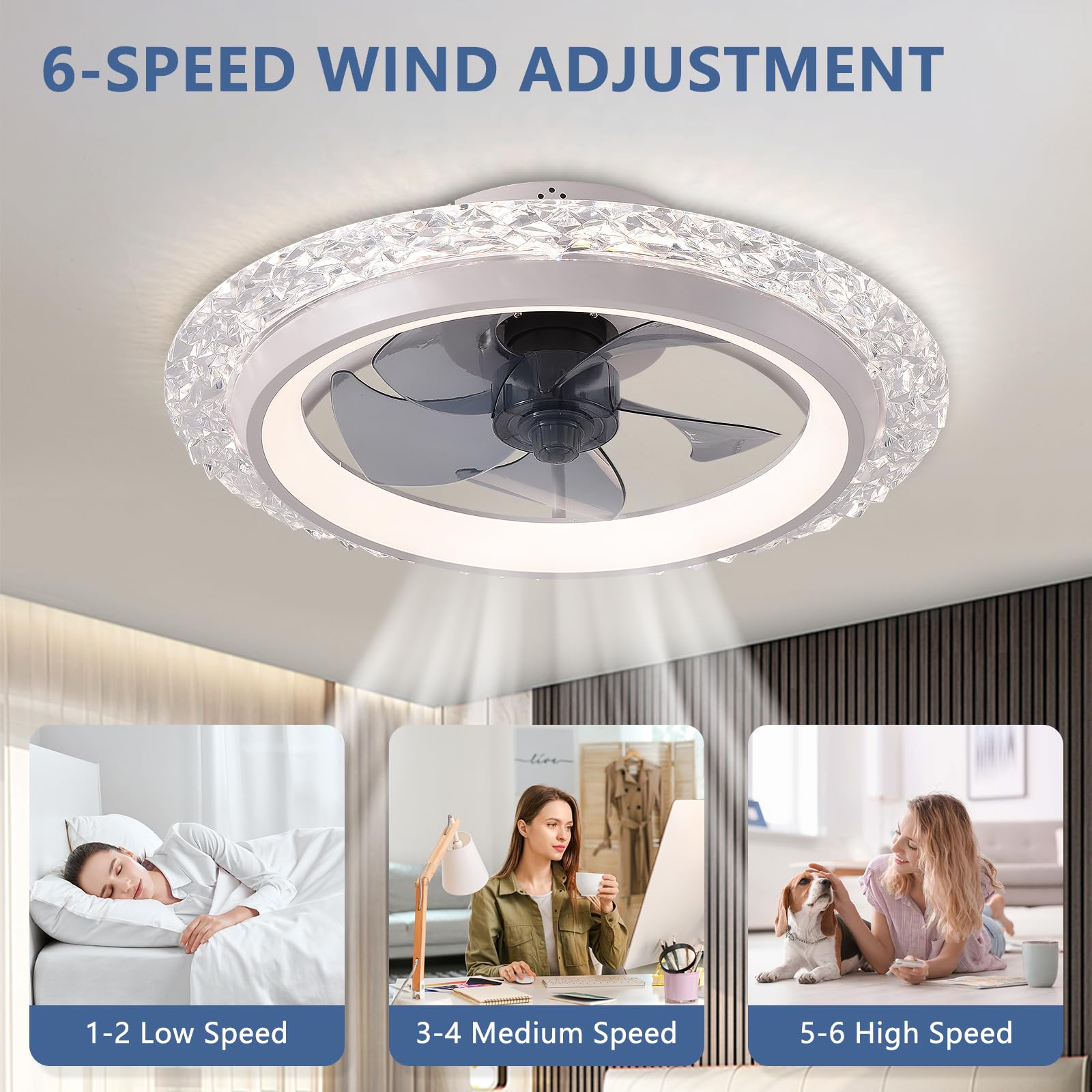 IRALAN Round LED Ceiling Chand - Smart Ceiling Fan review and price