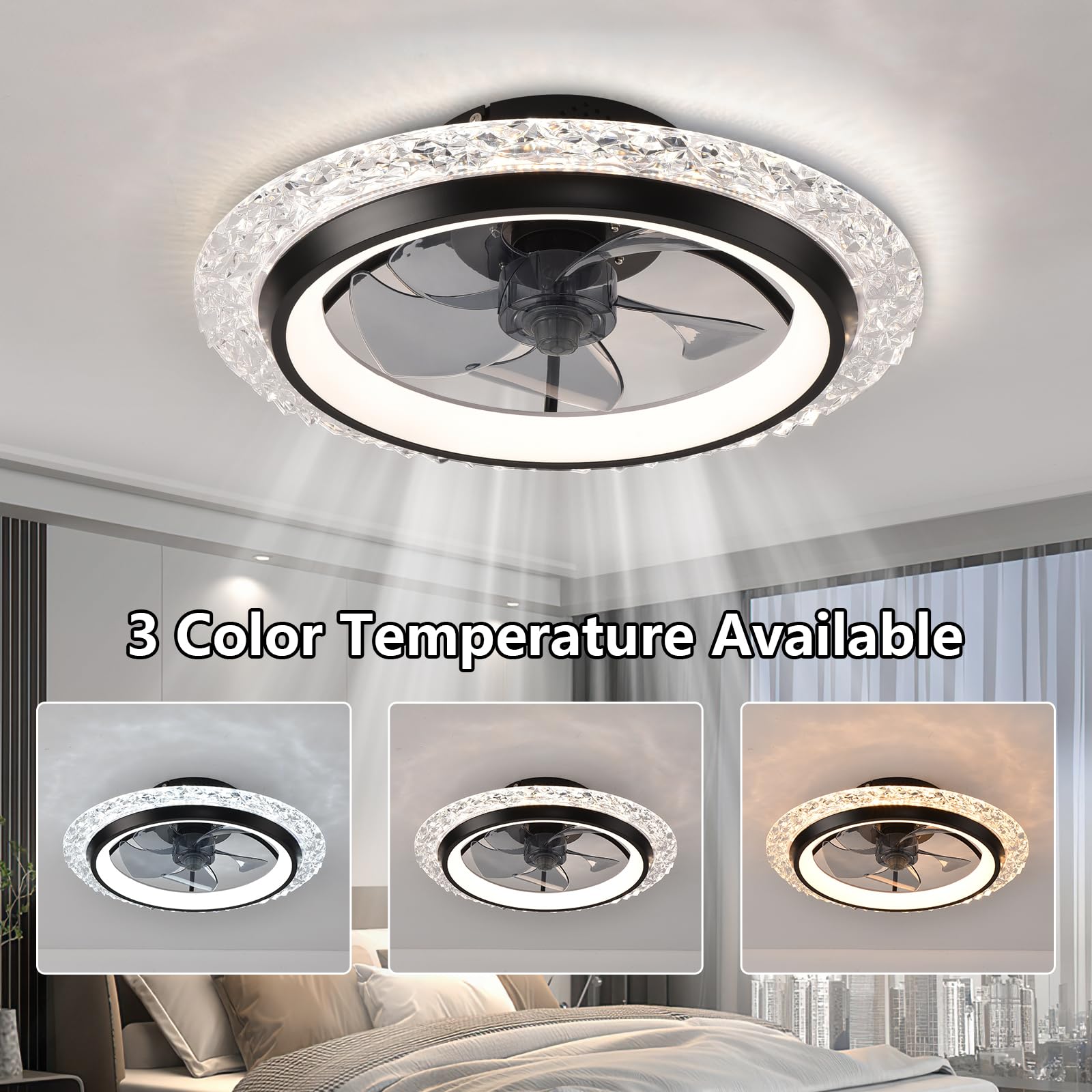 IRALAN Round LED Ceiling Chand - Smart Ceiling Fan review and price
