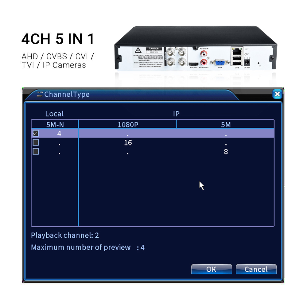 Hamrolte 5M-N AHD DVR 4CH/8CH  - Security Ip Camera review and price