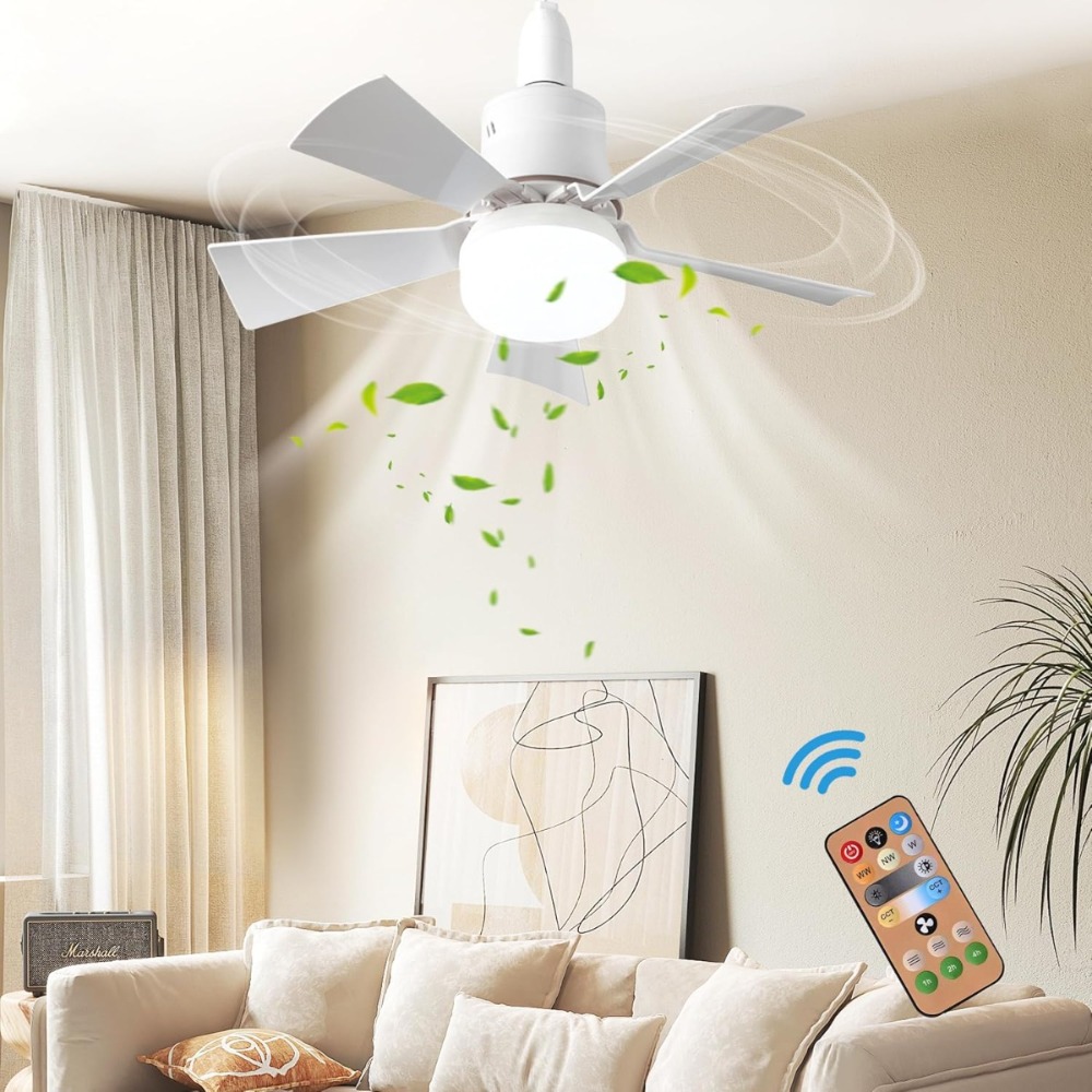 LED Ceiling Fan With Light E27 - Smart Ceiling Fan review and price