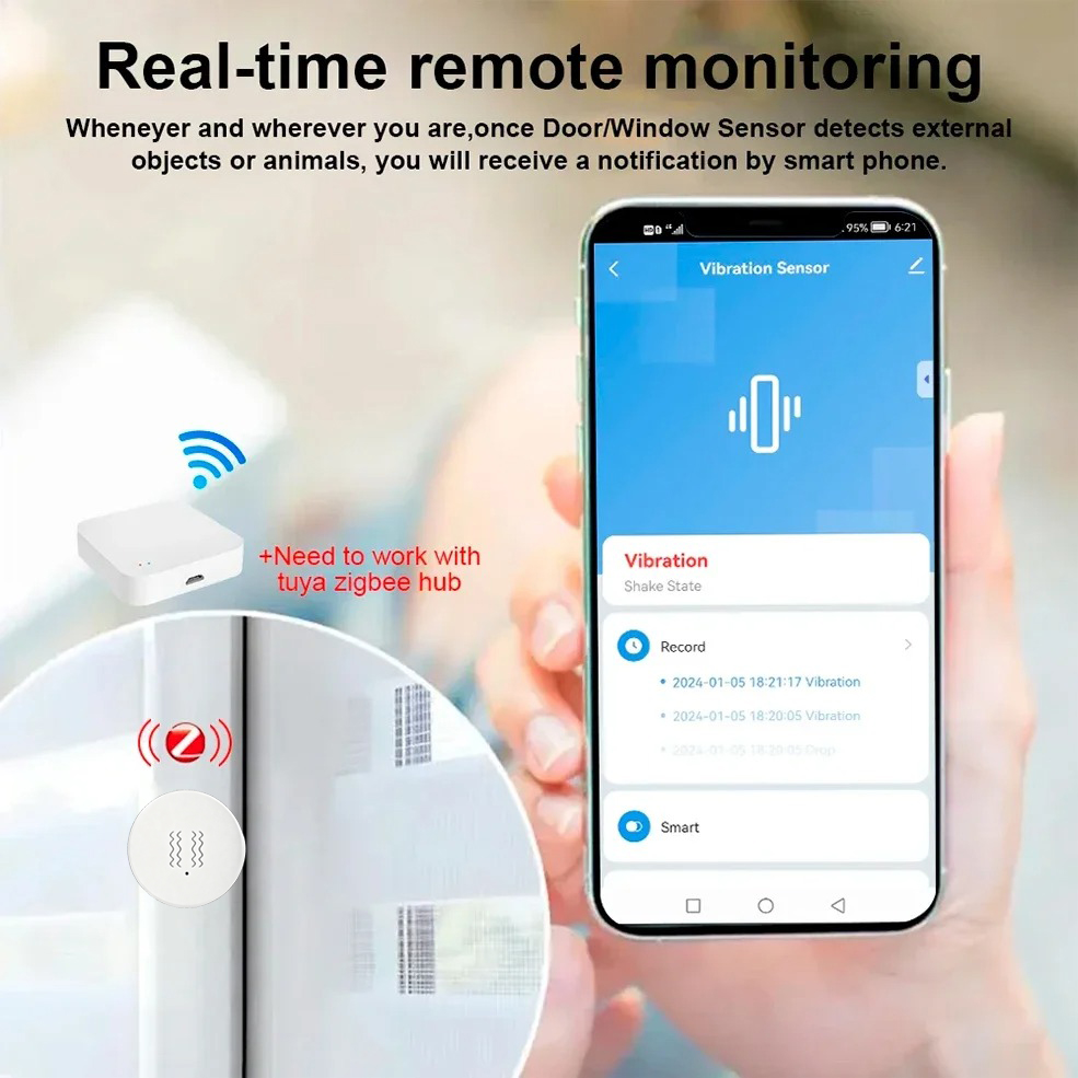 Tuya ZigBee Smart Vibration &  - Smart Home Security System review and price