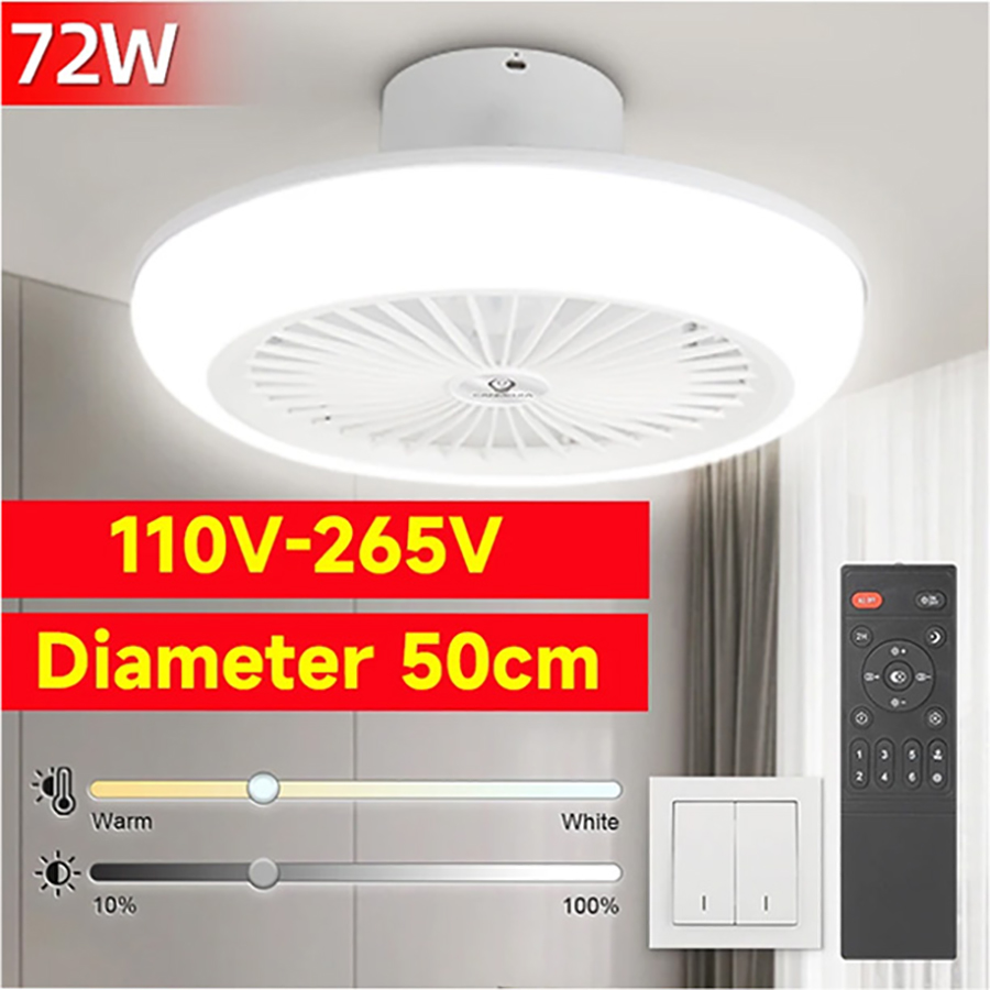 72W Ceiling Fan Ceiling Light  - Smart Ceiling Fan review and price