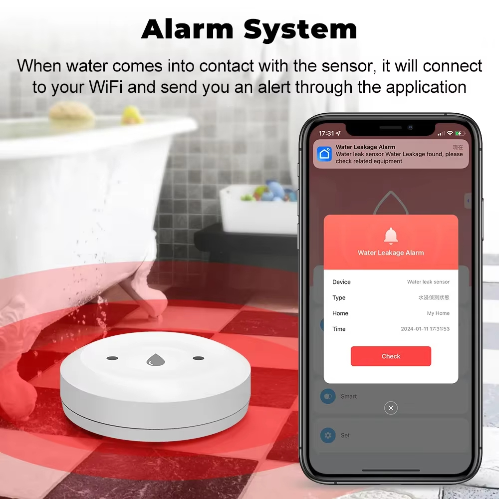 Tuya ZigBee 3.0 Water Leak Det - Smart Home Tools review and price