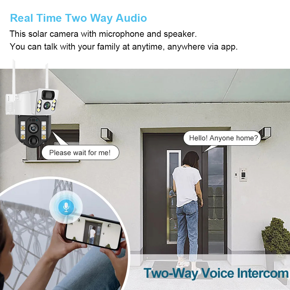 WiFi/4G Solar Camera IP CCTV S - Smart Home Security System review and price