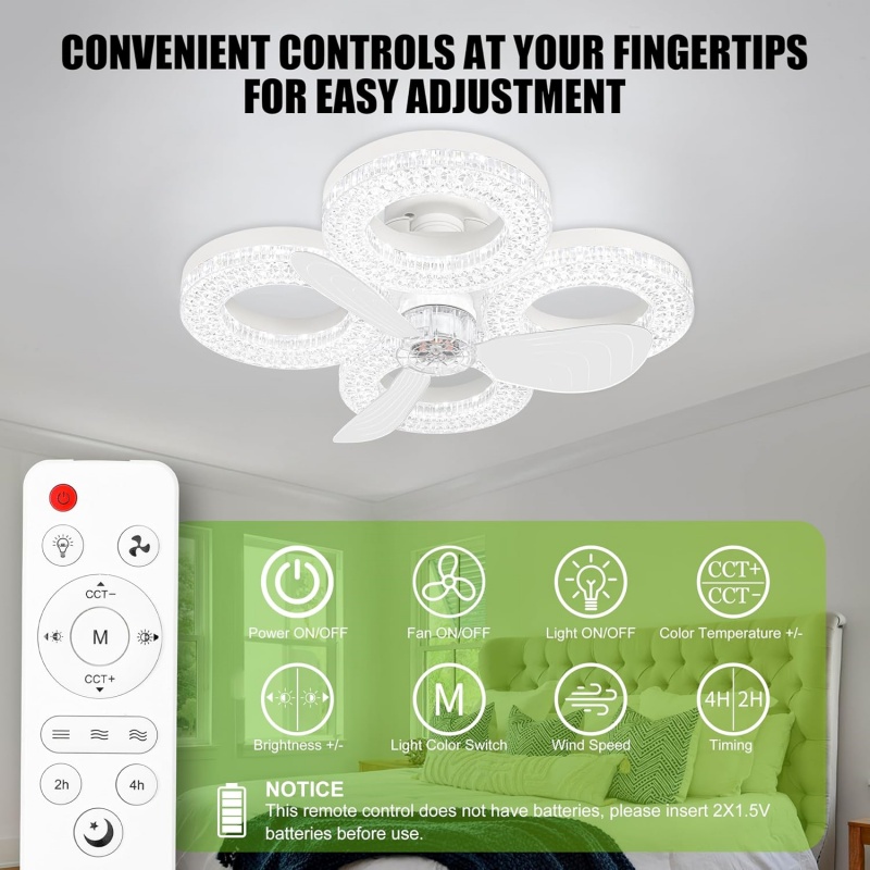 Smart LED Ceiling Fan Light 48 - Smart Ceiling Fan review and price