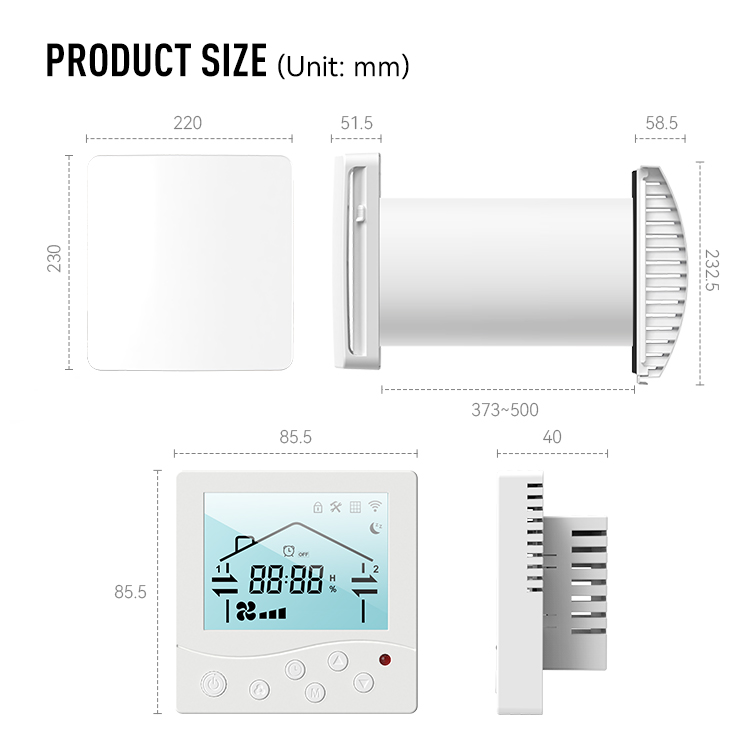 LCD Display Heat Recovery Vent - Smart Home Energy App review and price