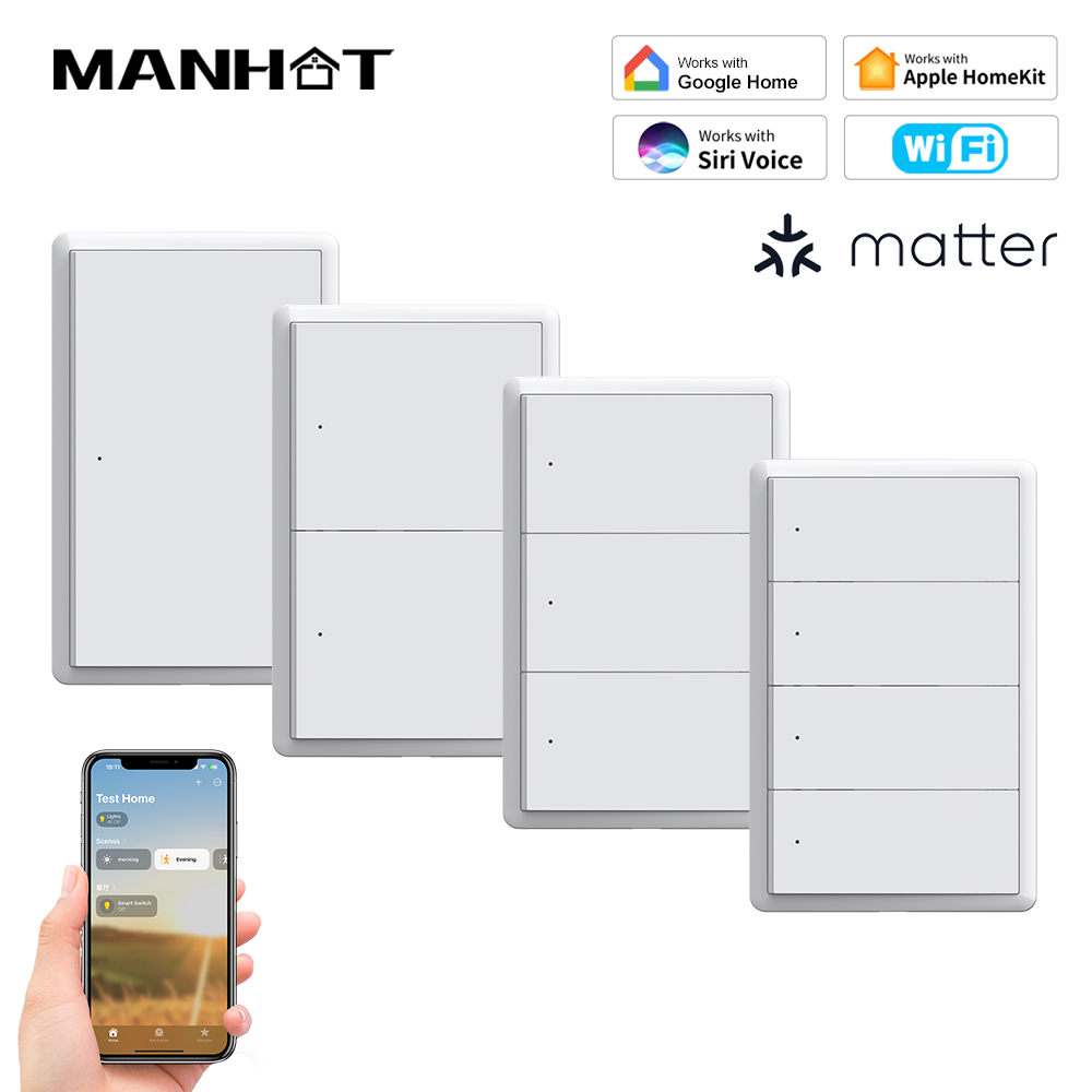 MANHOT Homekit WiFi Smart Swit - Smart Home Google Assistant review and price