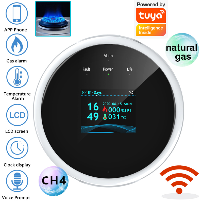 2.4G WiFi Gas Alarm Sensor Com - Smart Home Security System review and price