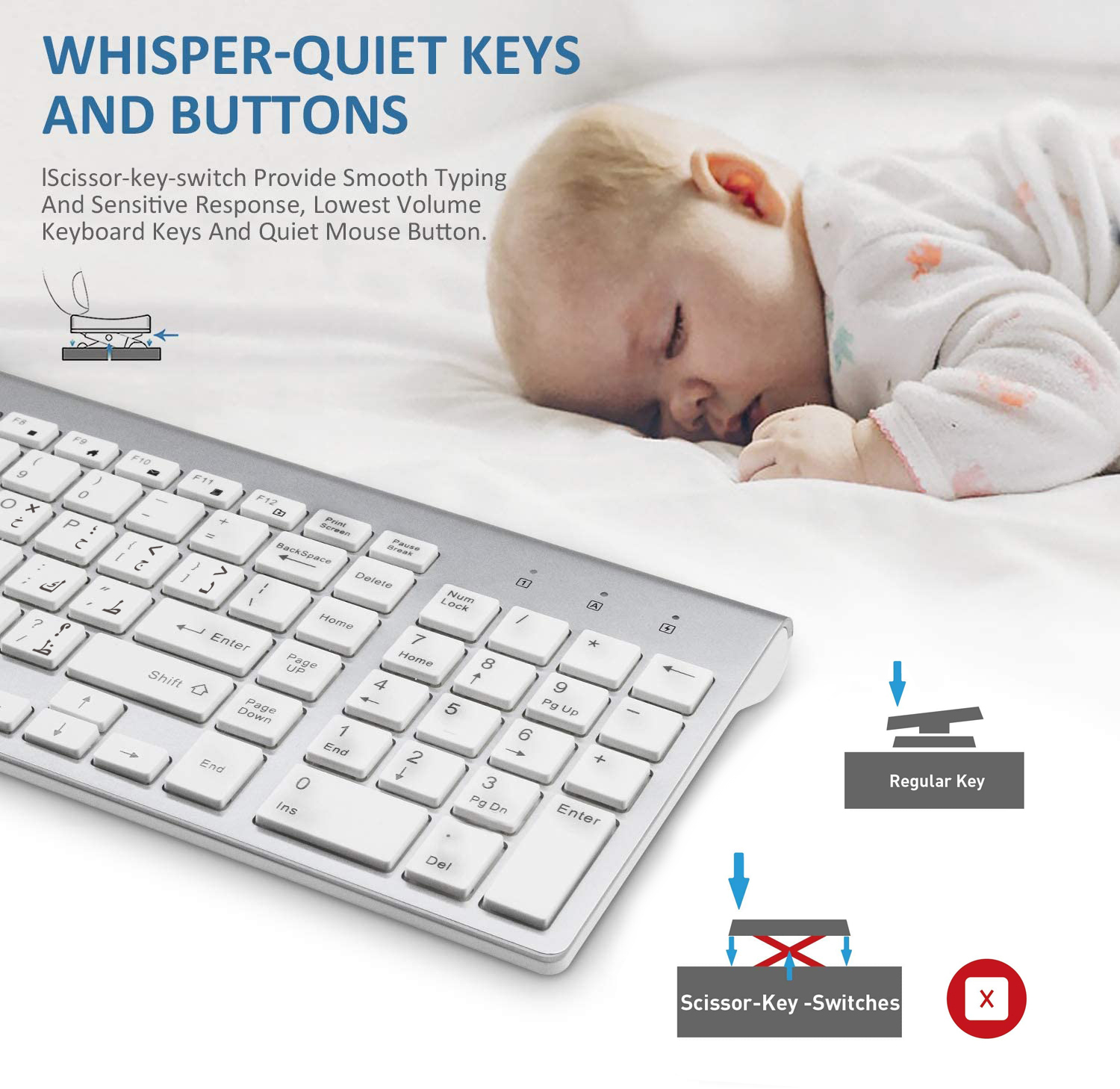 Arabic Enghish Character Slim  - Smart Home Keyboard review and price
