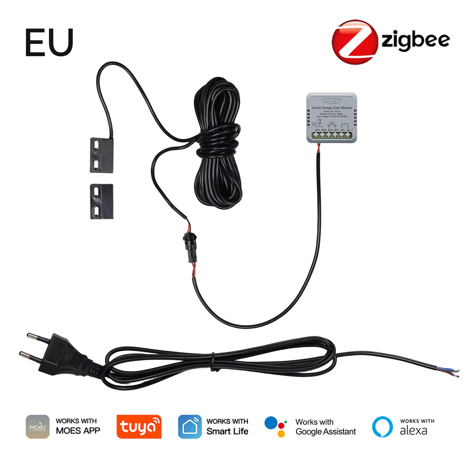 MOES Zigbee Garage Door Contro - Smart Home Google Assistant review and price