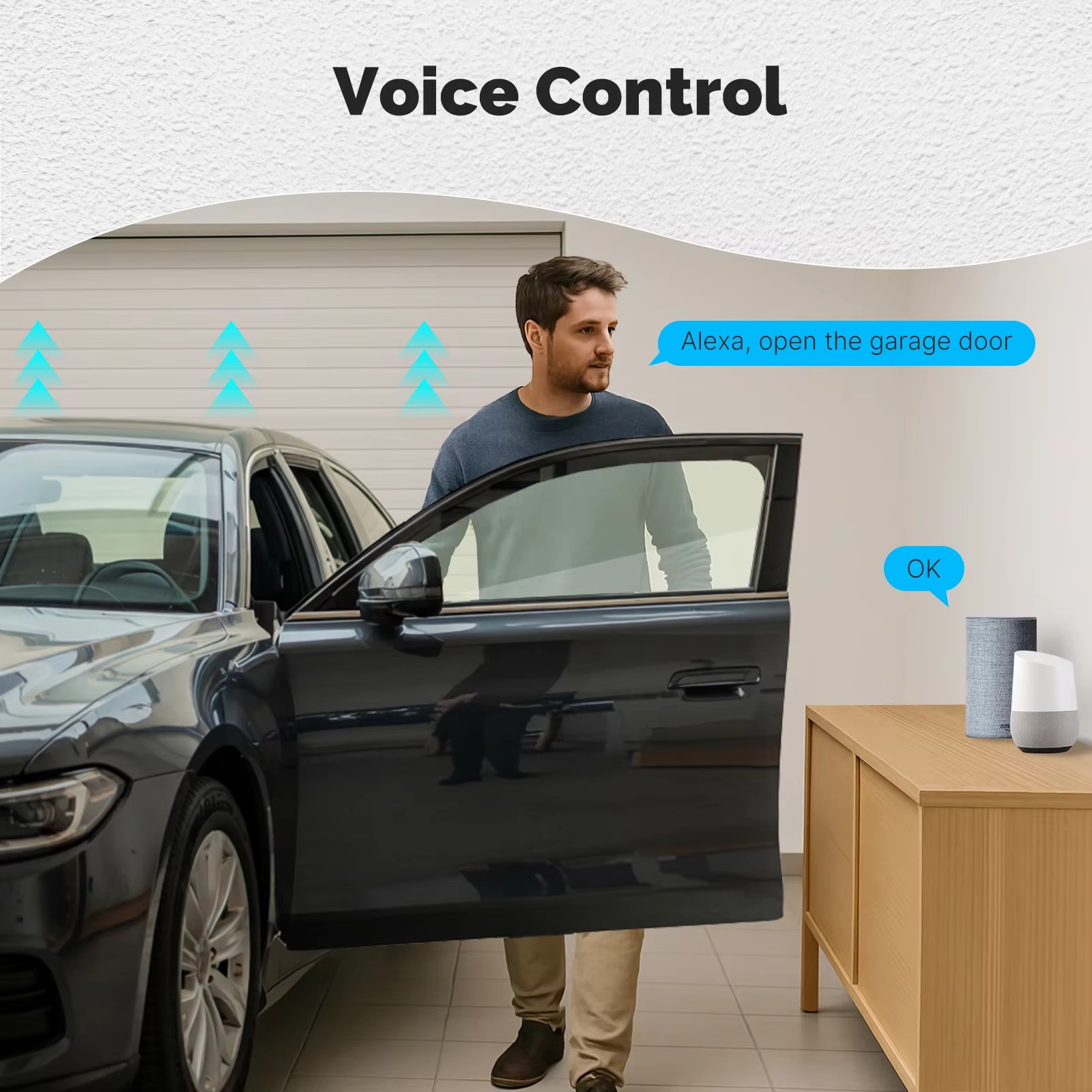 MOES Zigbee Garage Door Contro - Smart Home Google Assistant review and price