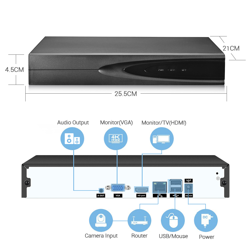 4K ONVIF CCTV NVR 36CH/16CH/10 - Smart Home Security System review and price