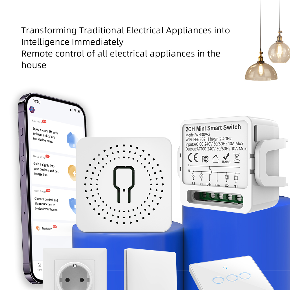 2 Way Tuya Smart Switch 2Gang  - Smart Home Google Assistant review and price