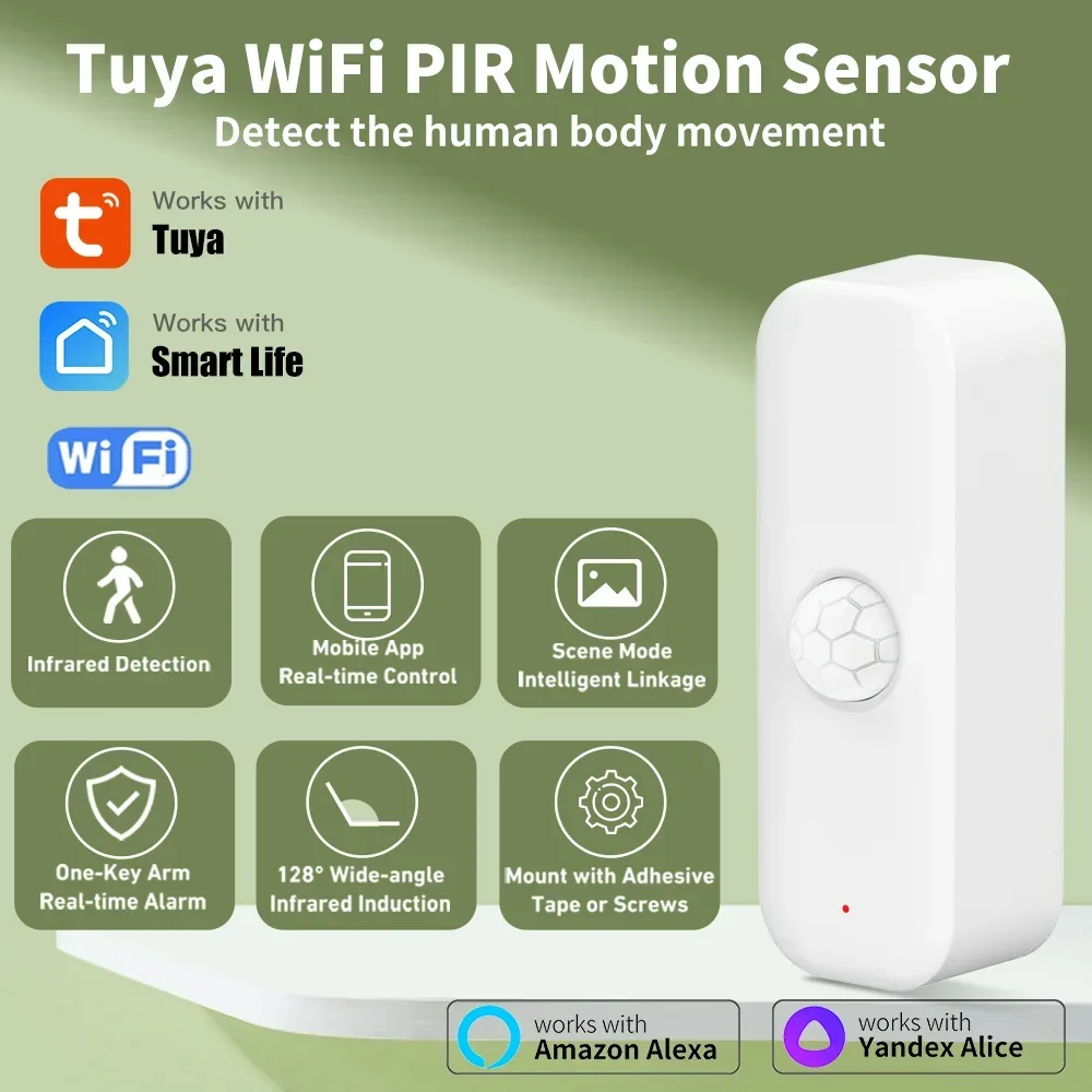 Tuya WiFI Motion Sensor PIR Sm - Smart Home Tools review and price