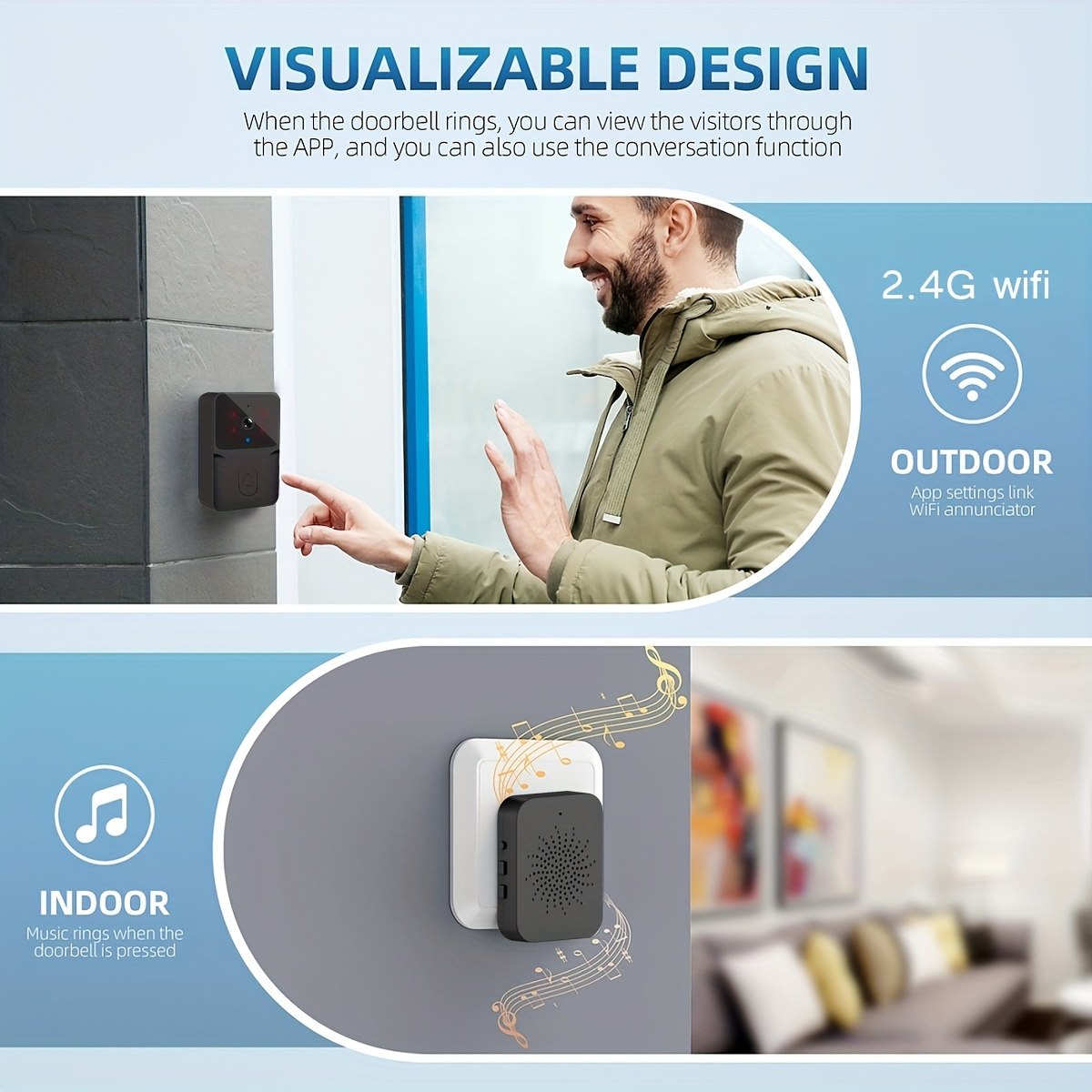 Tuya Wireless Smart Video Door - Smart Home Video Doorphone Ezviz review and price